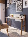 Ver imagem 2 de Escrivaninha Mesa para Computador Job Off White - Imcal Móveis