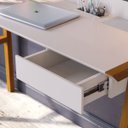 Ver imagem 4 de Escrivaninha Mesa para Computador Job Off White - Imcal Móveis