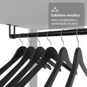 Ver imagem 7 de Guarda-roupa Closet Modulado 4 Gavetas 140 Cm Valencia Madesa