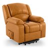 Poltrona do Papai Reclinável Pietra Elevação Lift Elétrico Fh9 Pu Whisky - Mpozenato - 1