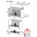 Ver imagem 4 de Berço 3 em 1 com Colchão Incluso Doce de Leite Multimóveis Mp4244