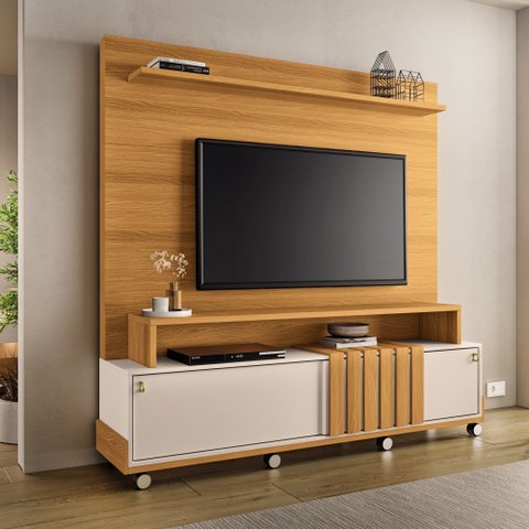 Estante de TV 65 pol 180cm 2 Portas Helen H01 - D’Rossi