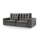 Ver imagem 2 de Sofá Retrátil e Reclinável Galliano 2,50m - Fortbello Estofados:cinza