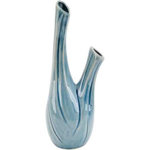 Home&Co Anse Vaso 29x12x8cm Cerâmica Azul