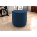 Ver imagem 2 de Puff Decorativo Copenhage Veludo Azul E-433