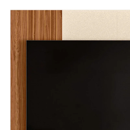 Painel para Tv Ate 42° 120cm e Bancada Mobler Wood:perola Metalizado/cinamomo Mel - 4