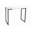 Ver imagem 2 de Escrivaninha Mesa Escritório Slim 90cm Industrial Yescasa Branca e Preto
