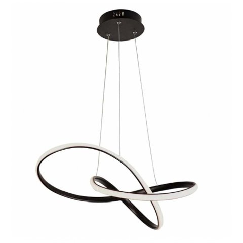 Lustre Luminária 3000k Orgon Pendente Iluminação Arco Led Perfil Sala de Jantar Infinito Comercial R