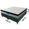 Cama Box Casal Queen Gazin Colchão Espuma D33 Flash Suede Cinza/preto - 4
