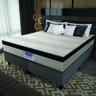 Cama Box Casal Queen Gazin Colchão Espuma D33 Flash Suede Cinza/preto - 2