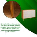 Ver imagem 5 de Comoda Sapateira Elfe Retro 1 Porta 4 Gavetas Areia Fosco com Savana - Moveisaqui