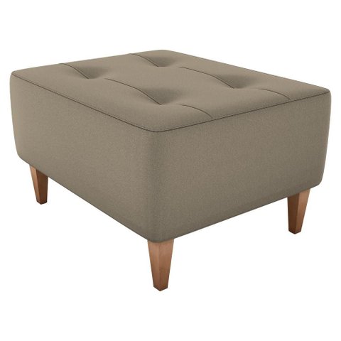 Puff Decorativo para Sala Piva 62x52 Cm E434 Marrom Claro Milani Store