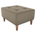 Ver imagem 1 de Puff Decorativo para Sala Piva 62x52 Cm E434 Marrom Claro Milani Store