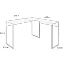 Ver imagem 2 de Mesa em L Industrial para Escritório e Home Office:preto