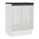 Ver imagem 1 de Balcão Acordes 100% Mdf 60cm 1 Porta Frente Branco Brilho