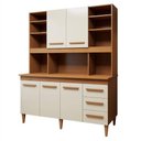Ver imagem 7 de Kit de Cozinha Atenas 5 Portas 3 Gavetas MDF MDP Nature-Off Kaiki Móveis