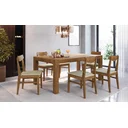 Ver imagem 3 de Mesa de Jantar 180x100cm Garapa Rinno Marrom/Castanho