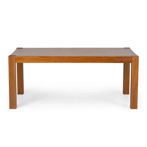 Mesa de Jantar 180x100cm Garapa Rinno Marrom/Castanho
