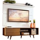 Ver imagem 2 de Rack Madesa Dubai e Painel para Tv até 65 Polegadas com Pés - Rustic/branco 5z9b