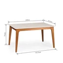 Ver imagem 2 de Mesa de Jantar 6 Lugares 160x93,4cm Club