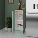Ver imagem 4 de Balcão Planejado 1 Porta 30cm com Tampo Arizona CabeCasa MadeiraOriginals Verde/Menta/Branco