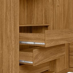 Roupeiro Modular Casal 7 Portas 5 Gavetas Veneza - Moval:freijoo - 10