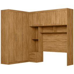 Roupeiro Modular Casal 7 Portas 5 Gavetas Veneza - Moval:freijoo - 3