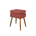 Ver imagem 6 de Kit Luxo 02 Poltronas Amamentação Suede + 1 Puff Pés Palito Cor:rosa