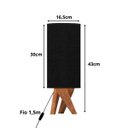 Ver imagem 4 de Abajur de Mesa Viena em Tecido Premium e Pés de Madeira:preto