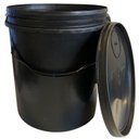 Ver imagem 1 de Balde com Tampa Preto Reciclado 16 Litros - 57 - Rs Plast