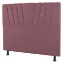 Ver imagem 1 de Cabeceira Cama Box Solteiro Dublin 90cm Suede Rosê - Desk Design