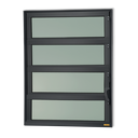 Ver imagem 1 de Basculante Alumínio 80 x 80 Elite V.Boreal Preto Brimak
