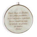 Ver imagem 3 de Medalhão Santo Anjo do Senhor para Berço Bebê Branco- Hug
