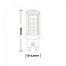 Lâmpada LED 3W G9 25 Taschibra 220V - 2