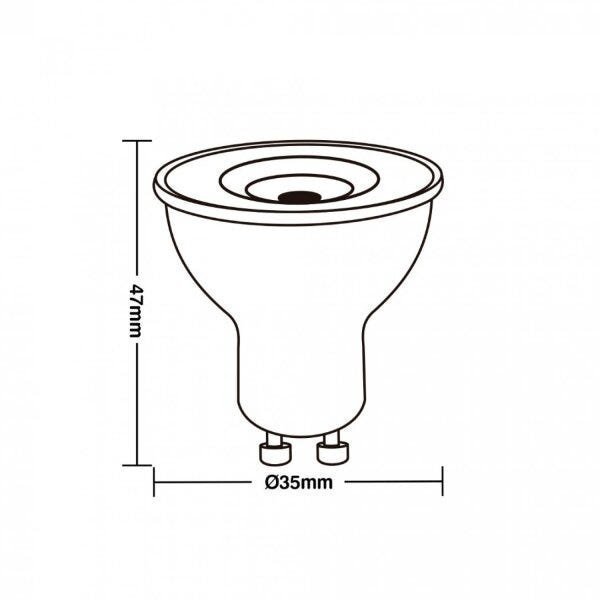 Lâmpada LED Mini Dicróica MR11 Dimerizável 3,5W TDL20 Taschibra - 2