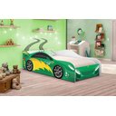 Ver imagem 4 de Cama Carro Menino Verde Solteiro com Colchão