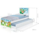 Ver imagem 2 de Cama Bicama Juvenil Adesivada Fazendinha