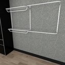 Ver imagem 2 de Kit para Closet com 7 Peças Regulável 200x100cm Cor Branco Modelo Clst1b233