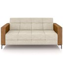 Ver imagem 3 de Sofá 3 Lugares Sala Living Industrial 200cm Senna K01 Couríssimo Whisky Linho Champanhe - Lyam