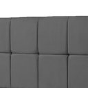 Ver imagem 2 de Cabeceira Roma Cama Box Solteiro 90cm Suede Cinza - Belliv Decor