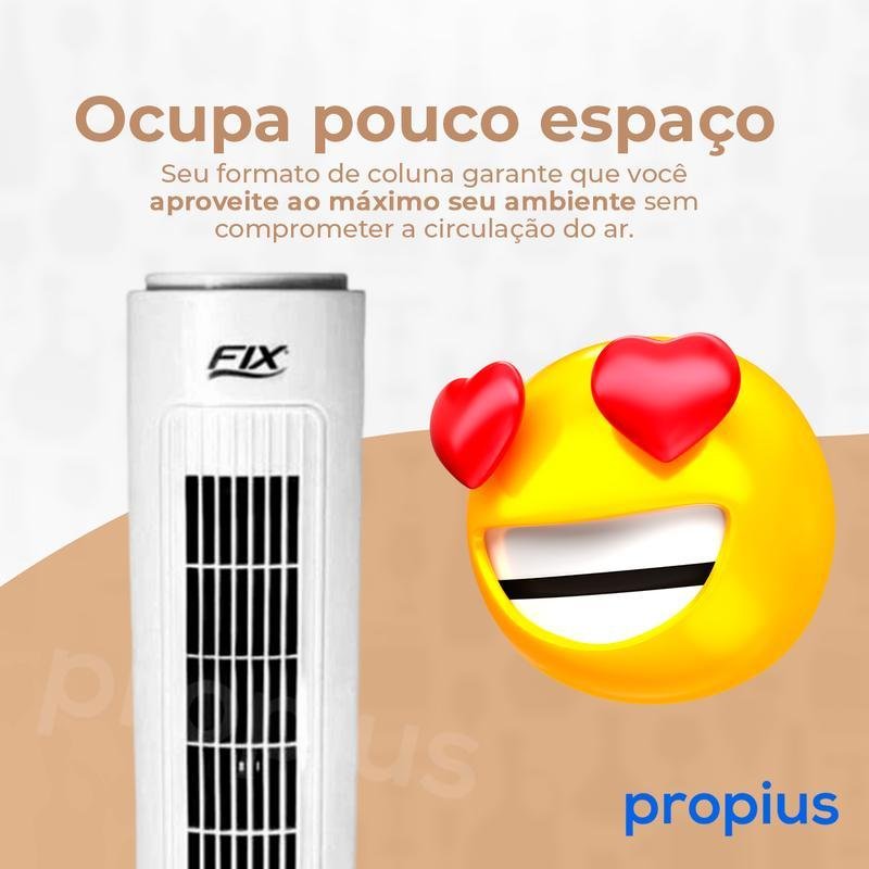 Circulador Ar 220v Ventilador Turbo Coluna Torre Potente - 4