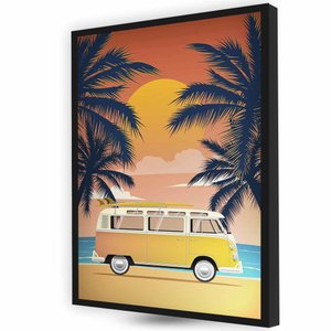 Quadro Decoração Quarto Moderno Kombi Retro