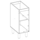Ver imagem 2 de Balcão 300x850x515 01 Porta com Tampo 25mm Nicioli