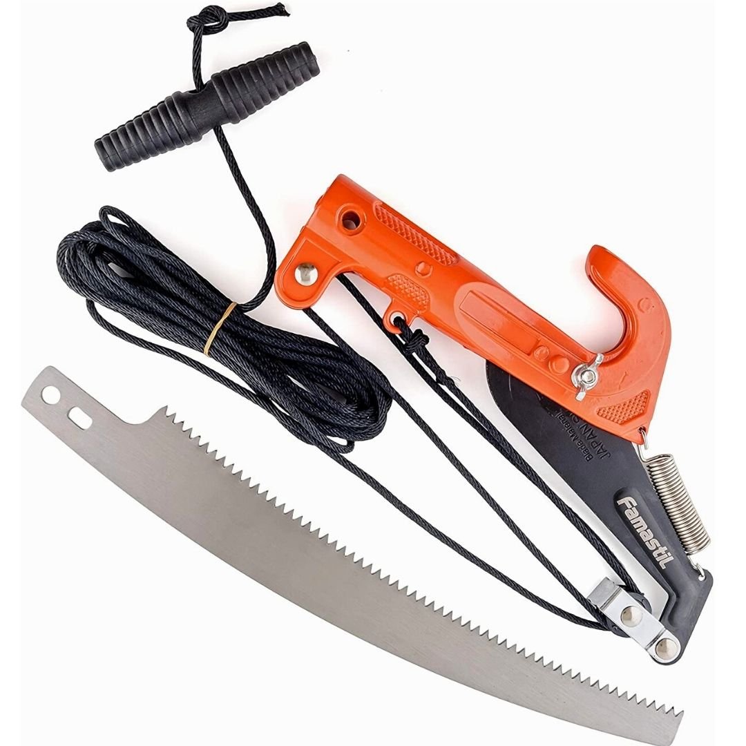 Ver imagem 2 de Serrote Corta Galho a Distância 2m Aço Famastil Jardinagem