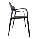 Ver imagem 4 de Cadeira de Jantar em Polipropileno Bossa Nova Preto Empilhavel