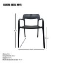 Ver imagem 6 de Cadeira de Jantar em Polipropileno Bossa Nova Preto Empilhavel