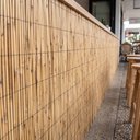 Ver mais imagens de Revestimento de Parede Ripado Bambu Natural 5m x 1m Esteira Marrom Painel Rústico Cabeceira