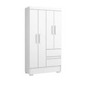Ver imagem 4 de Guarda Roupa Roupeiro 4 Portas 2005142 Branco Aramóveis