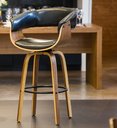 Ver imagem 2 de Banqueta Betim Base Madeira Preto