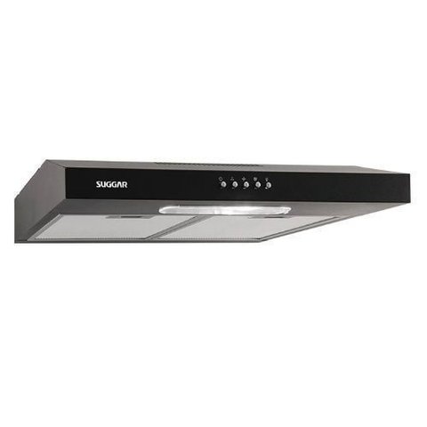 Depurador de Ar Suggar Slim 60 Cm Preto 110v Dps161pt